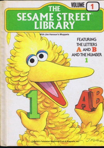 ORIGINAL Vintage 1978 Sesame Street Library Book #1 Big Bird Cover