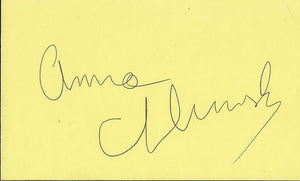 Anna Chlumsky Signed Vintage 3x5 Index Card JSA Veep My Girl