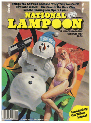 ORIGINAL Vintage Feb 1987 National Lampoon Magazine Bikini Cover