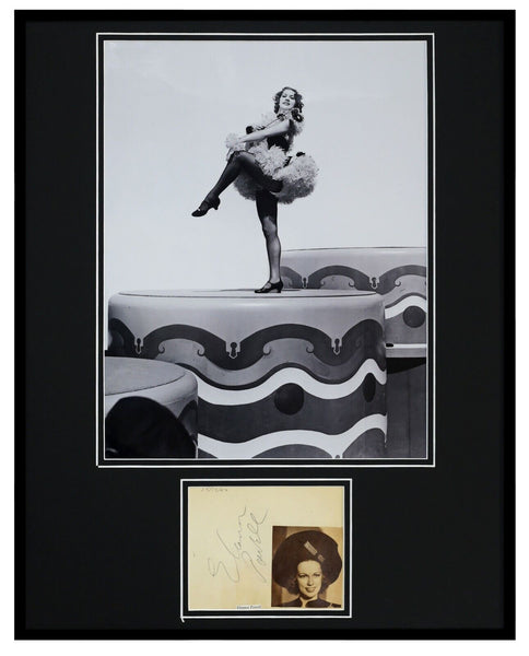 Eleanor Powell Signed Framed 16x20 Photo Display JSA Dated 1942