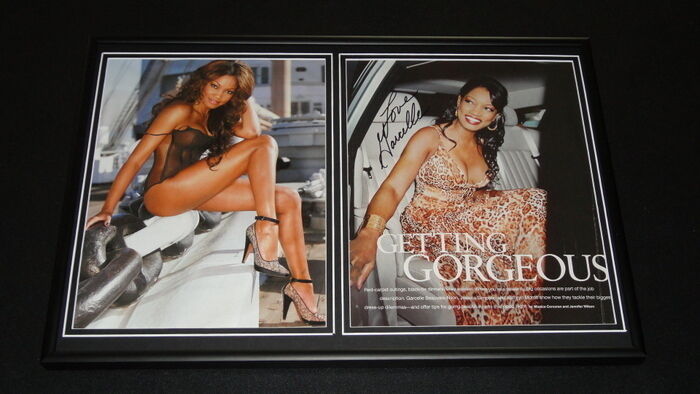 Garcelle Beauvais Signed Framed 12x18 Photo Set NYPD Blue