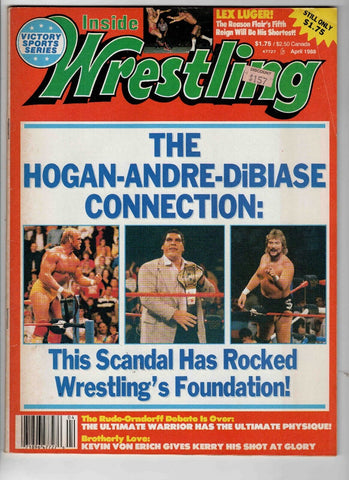 VINTAGE Apr 1988 Inside Wrestling Magazine Hulk Hogan Andre the Giant