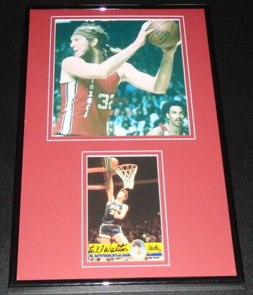 Bill Walton Signed Framed 11x17 Photo Set Trailblazers UCLA