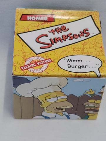 VINTAGE 2002 Burger King Simpsons Homer Simpson Wrist Watch in Box