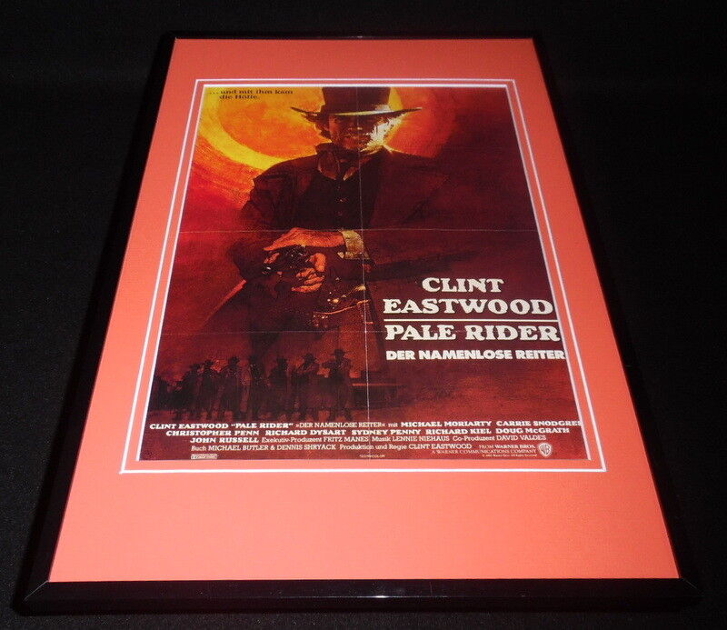 Pale Rider German 11x17 Framed Repro Poster Display Clint Eastwood