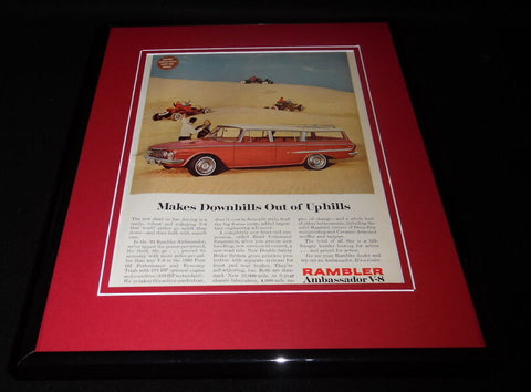 1962 Rambler Ambassador V8 Framed 11x14 ORIGINAL Vintage Advertisement 