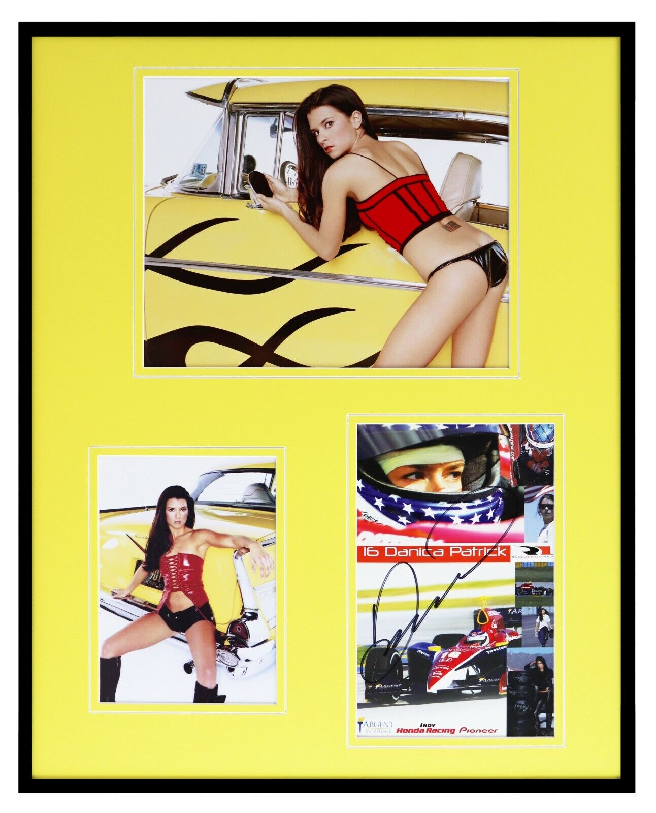 Danica Patrick Signed Framed 16x20 Lingerie Photo Display