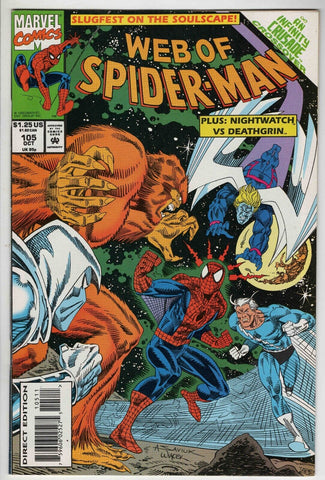 Web of Spider-Man #105 VINTAGE 1993 Marvel Comics Quicksilver