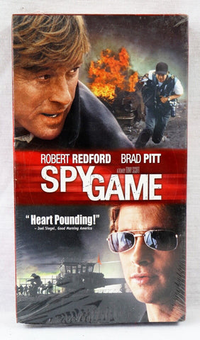 Spy Game VINTAGE SEALED VHS Cassette Brad Pitt Robert Redford