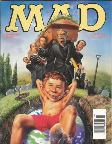 ORIGINAL Vintage November 1996 Mad Magazine #351