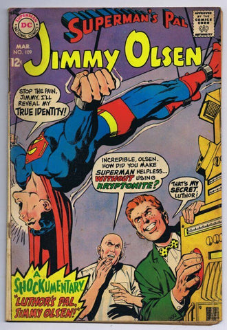 Superman's Pal Jimmy Olsen #109 ORIGINAL Vintage 1969 Comics  