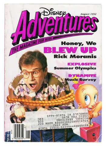 ORIGINAL Vintage Aug 1992 Disney Adventures Magazine Rick Moranis