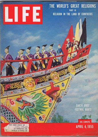 ORIGINAL Vintage April 4 1955 Life Magazine World's Great Religions