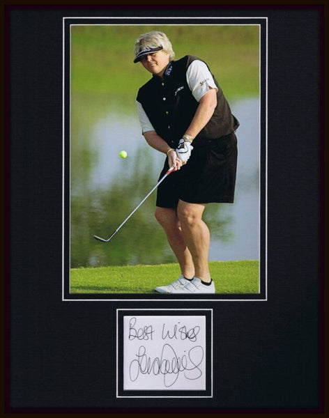 Laura Davies Signed Framed 11x14 Photo Display JSA