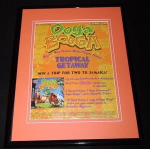 Ooga Booga 2001 Sega Dreamcast 11x14 Framed ORIGINAL Advertisement