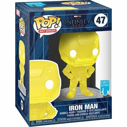 NEW SEALED 2021 Funko Pop Figure Avengers Infinity Saga Iron Man Yellow Artist