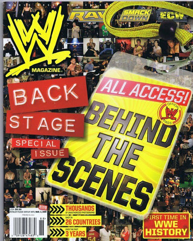 ORIGINAL Vintage 2009 WWE Magazine Behind the Scenes Raw Smackdown ECW