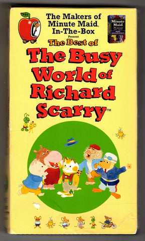 The Best of the Busy World of Richard Scarry VINTAGE VHS Cassette Minute Maid