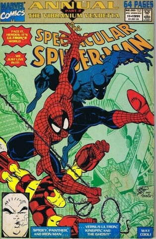 Spectacular Spider-Man Annual #11 ORIGINAL Vintage 1991 Marvel Comics 