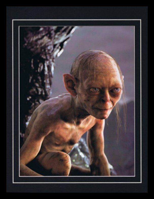 Lord of the Rings Gollum Andy Serkis Framed 11x14 Photo Display  