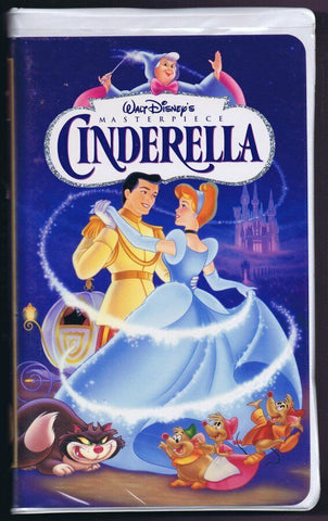 Cinderella ORIGINAL Vintage VHS Clamshell Edition Disney Masterpiece