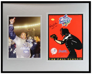 Orlando Hernandez Signed Framed 16x20 World Series Program & Photo Set JSA