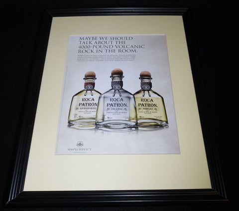 2015 Roca Patron Tequila Framed 11x14 ORIGINAL Advertisement C