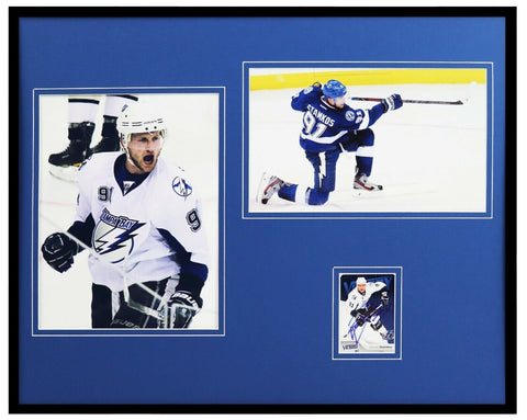 Steven Stamkos Signed Framed 16x20 Photo Set JSA Lightning