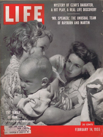 ORIGINAL Vintage Life Magazine February 14 1955 The Family of Man