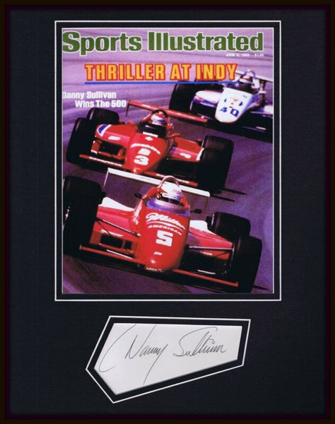 Danny Sullivan Signed Framed 11x14 Photo Display JSA Indy 500