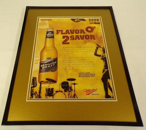 2004 Miller Genuine Draft Beer MGD Framed 11x14 ORIGINAL Advertisement