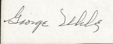 George Uhle Signed Vintage Index Card JSA Indians