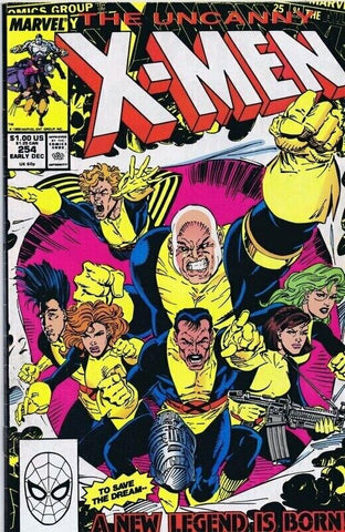 X Men #254 ORIGINAL Vintage 1989 Marvel Comics 