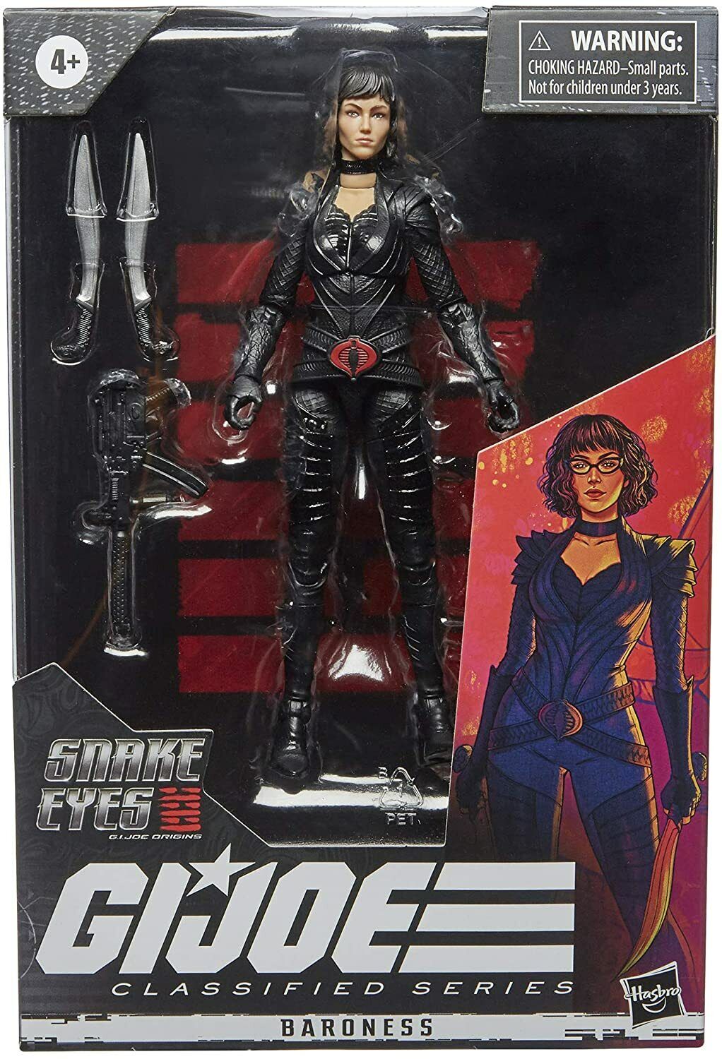 NEW SEALED 2021 GI Joe Classified Snake Eyes Origins Baroness Action Figure