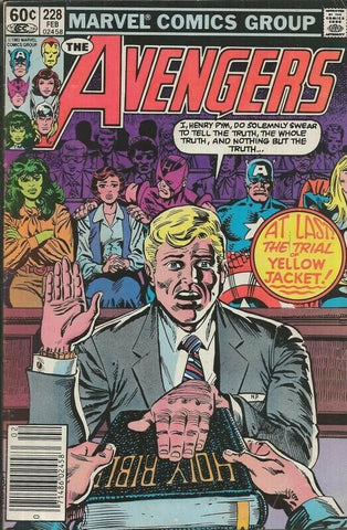 Avengers #228 ORIGINAL Vintage 1983 Marvel Comics Trial of Yellowjacket 