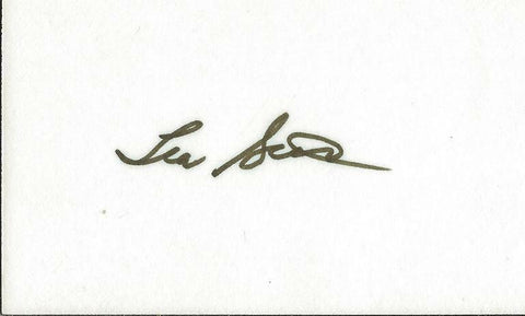 Lea Scott Signed Vintage 3x5 Index Card JSA B