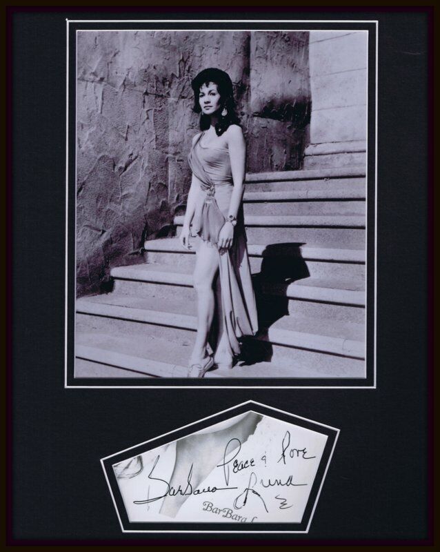 BarBara Luna Signed Framed 11x14 Photo Display JSA Star Trek