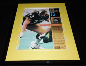 Justin Strzelczyk 1997 Steelers Framed 11x14 Photo Display 