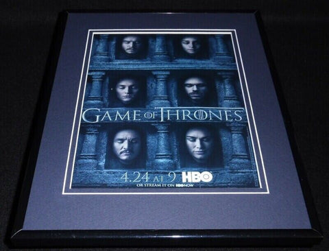 Game of Thrones 2016 Framed 11x14 ORIGINAL Vintage Advertisement HBO