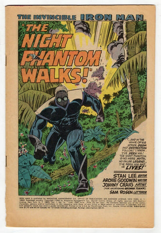 Iron Man #14 VINTAGE 1969 Marvel Comics 1st Night Phantom