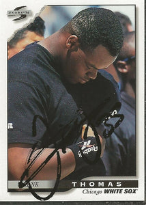 Frank Thomas 1996 Score Autograph Card #21 JSA White Sox