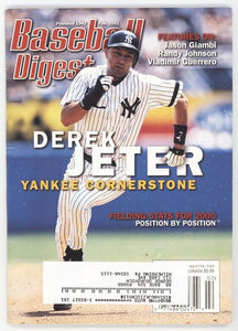 VINTAGE Feb 2001 Baseball Digest Magazine Derek Jeter Yankees