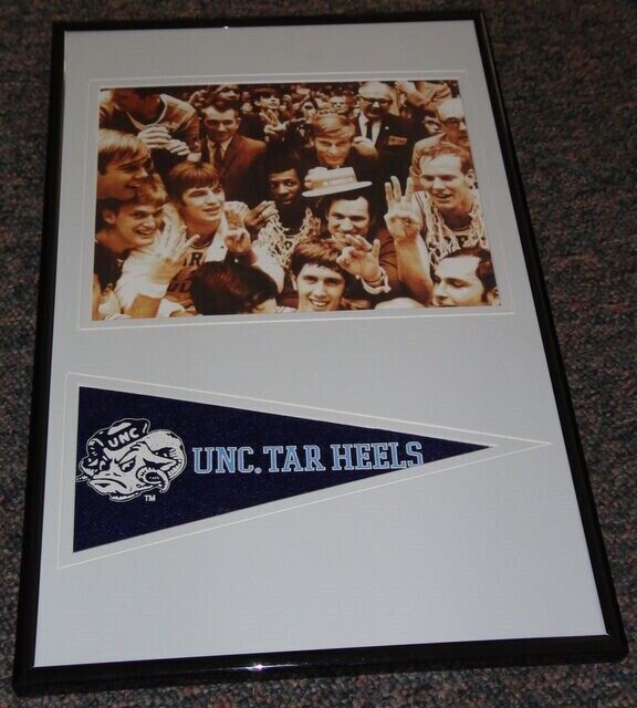 1969 North Carolina Basketball Team Framed 11x17 Pennant & Photo Display