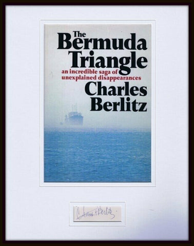 Charles Berlitz Signed Framed 11x14 Photo Display Bermuda Triangle 