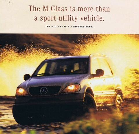 ORIGINAL Vintage 1997 Mercedes Benz M Class Sales Brochure Book