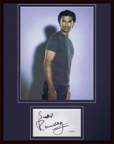 Sendhil Ramamurthy Signed Framed Photo Display 11x14 JSA Heroes Covert Affairs