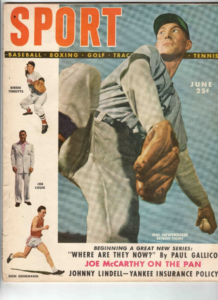 June 1949 Sport Magazine Hal Newhouser Joe Louis Bob Hope