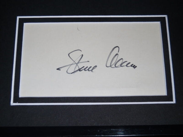 Steve Allen Signed Framed 16x20 Photo Display 