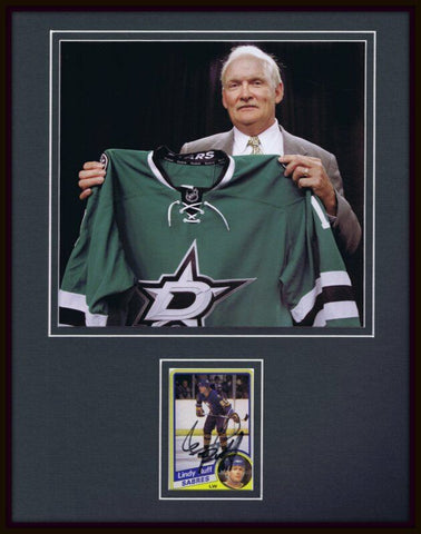 Lindy Ruff Signed Framed 11x14 Photo Display Stars Sabres