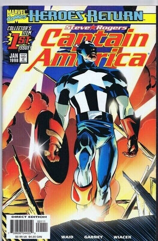 Captain America Heroes Return #1 ORIGINAL Vintage 1998 Marvel Comics